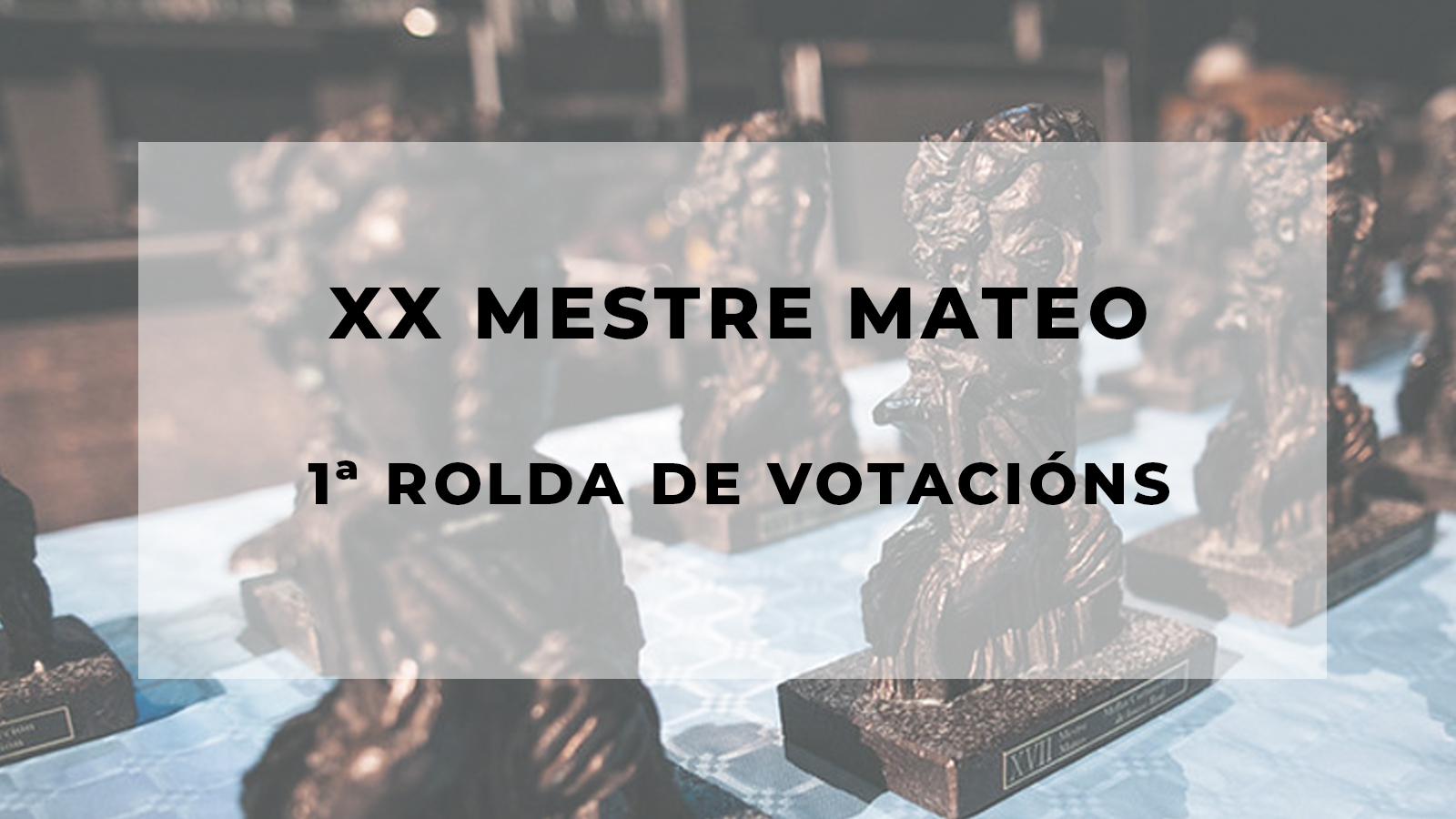 Primeira rolda de votacións dos XX Mestre Mateo